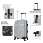 InUSA Resilience 20" Hardside Carry-On Suitcase