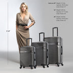 InUSA Resilience 3-Piece Hardside Spinner Luggage Set