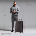 InUSA Royal 28" Hardside Spinner Checked Suitcase
