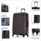 InUSA Royal 28" Hardside Spinner Checked Suitcase
