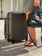 InUSA Royal 24" Hardside Spinner Checked Luggage