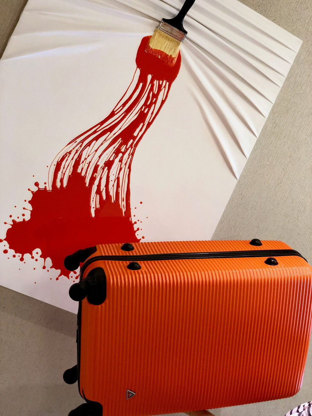 InUSA Royal 24" Hardside Spinner Checked Luggage