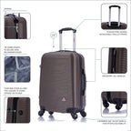 InUSA Royal 20" Hardside Carry-On Suitcase