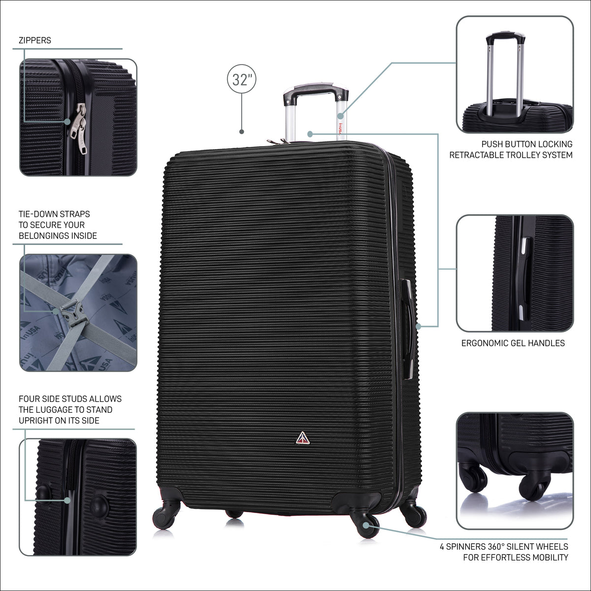 InUSA Royal 32" Hardside Spinner Luggage