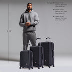 InUSA Royal 3-Piece Hardside Spinner Luggage Set