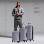 InUSA Royal 3-Piece Hardside Spinner Luggage Set