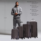 InUSA Royal 4-Piece Hardside Spinner Luggage Set