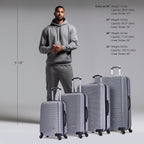 InUSA Royal 4-Piece Hardside Spinner Luggage Set