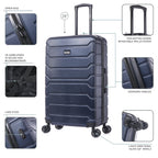 InUSA Trend 28" Hardside Spinner Checked Suitcase
