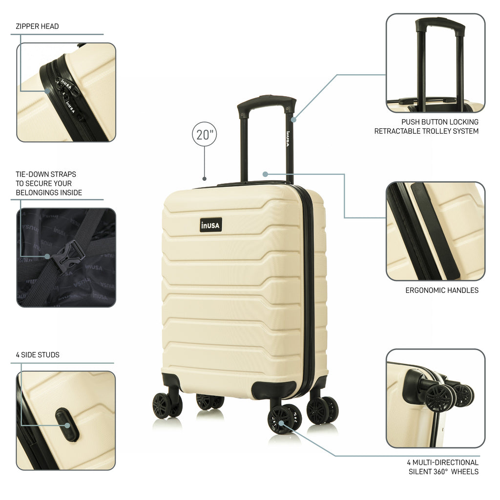 InUSA Trend 20" Hardside Carry-On Suitcase