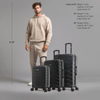InUSA Trend 3-Piece Hardside Spinner Luggage Set