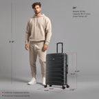InUSA Trend 28" Hardside Spinner Checked Suitcase