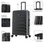 InUSA Trend 28" Hardside Spinner Checked Suitcase