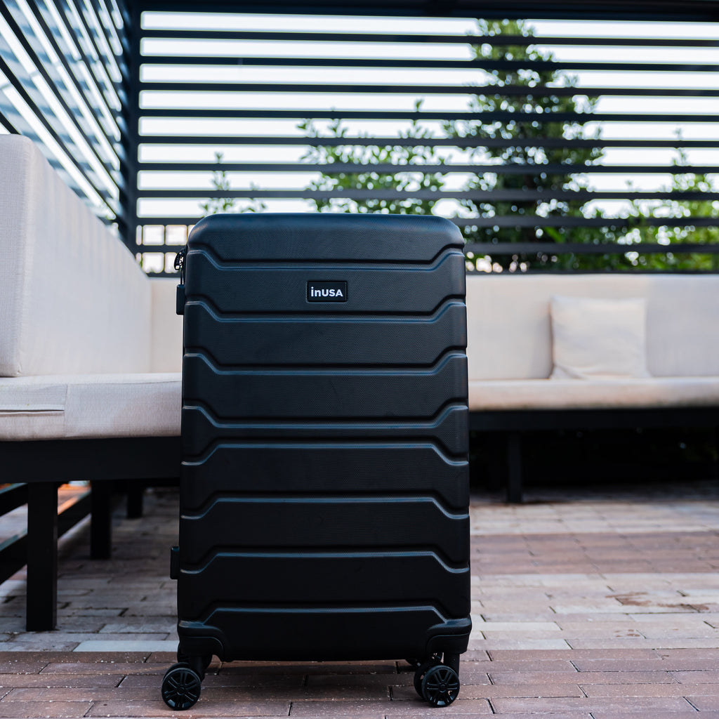 InUSA Trend 28" Hardside Spinner Checked Suitcase