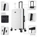 InUSA Trend 28" Hardside Spinner Checked Suitcase
