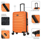 InUSA Trend 24" Hardside Spinner Checked Suitcase