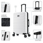 InUSA Trend 24" Hardside Spinner Checked Suitcase