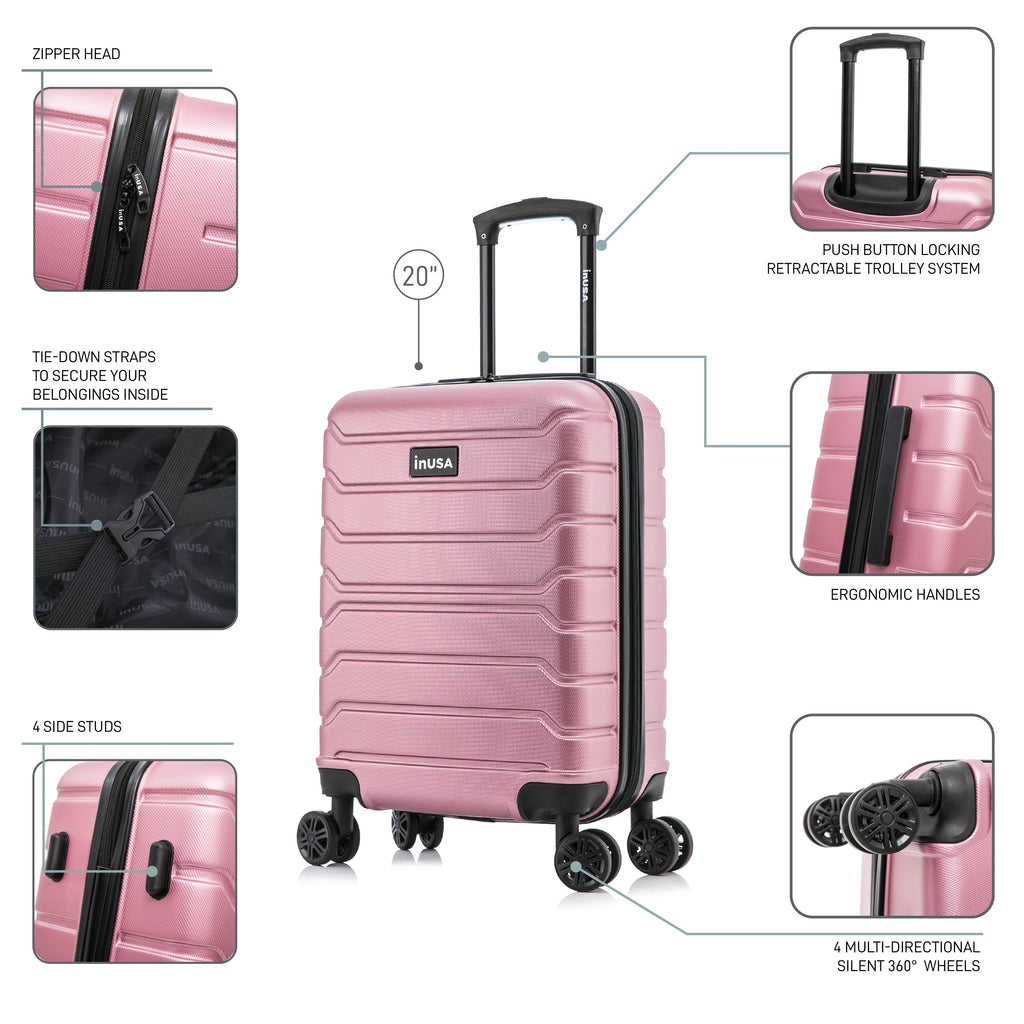 InUSA Trend 20" Hardside Carry-On Suitcase