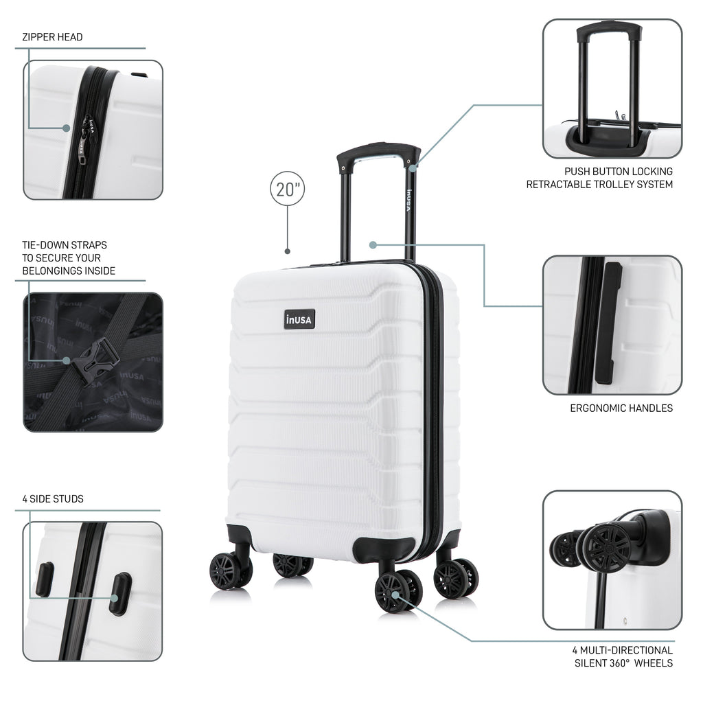 InUSA Trend 20" Hardside Carry-On Suitcase