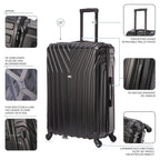 InUSA Vasty 28" Hardside Spinner Checked Suitcase
