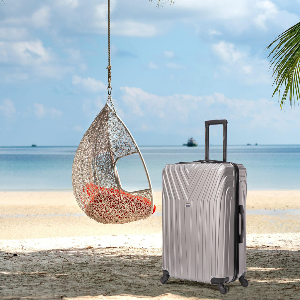 InUSA Vasty 28" Hardside Spinner Checked Suitcase