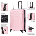 InUSA Vasty 28" Hardside Spinner Checked Suitcase