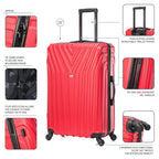 InUSA Vasty 28" Hardside Spinner Checked Suitcase