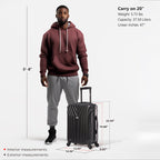 InUSA Vasty 20" Hardside Carry-On Suitcase