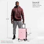 InUSA Vasty 20" Hardside Carry-On Suitcase