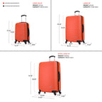 InUSA Royal 3-Piece Hardside Spinner Luggage Set