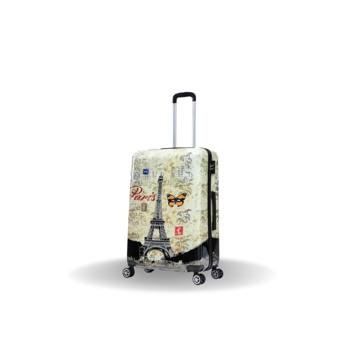 InUSA Prints 28-Inch Hardside Checked Suitcase