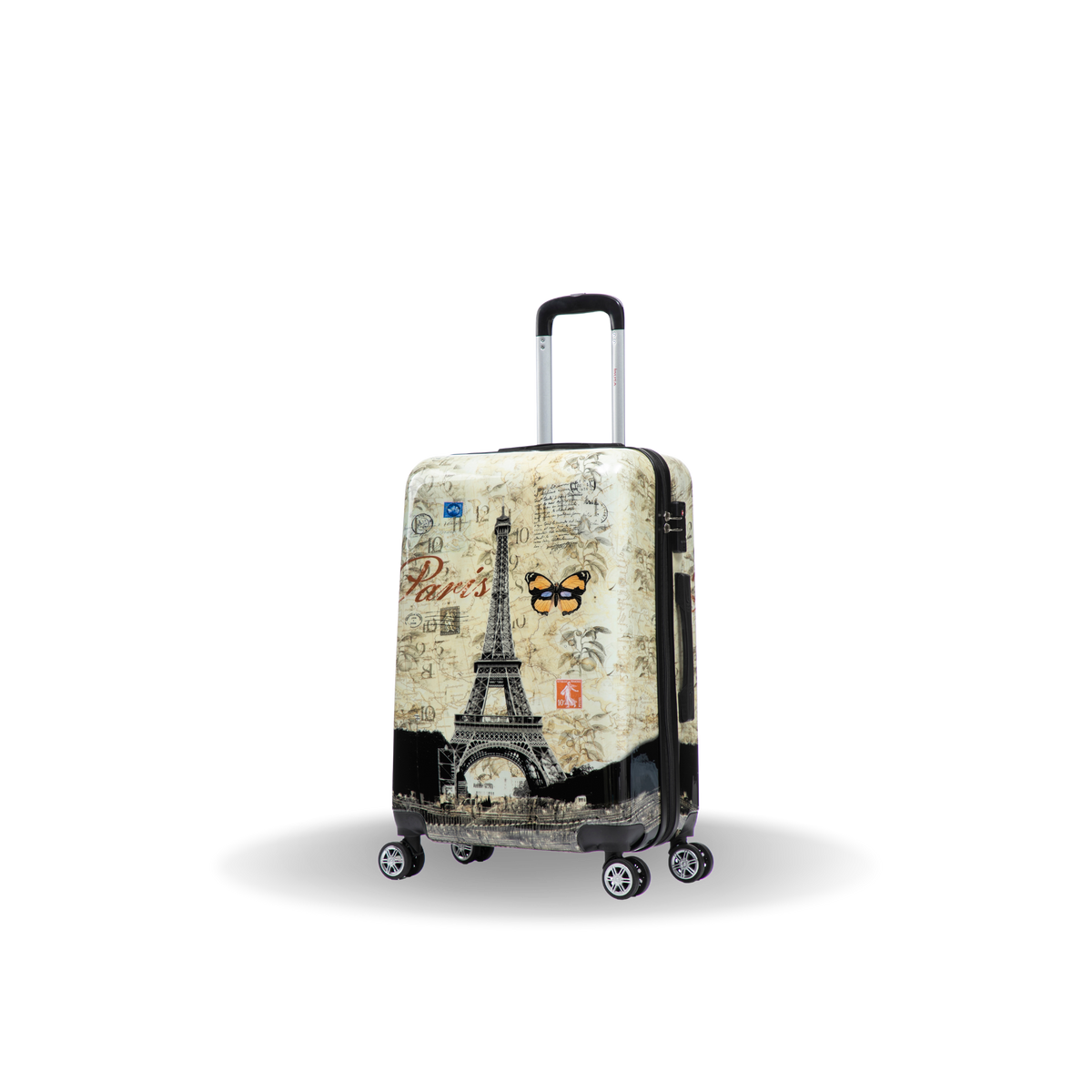 InUSA Prints 24" Hardside Spinner Checked Suitcase