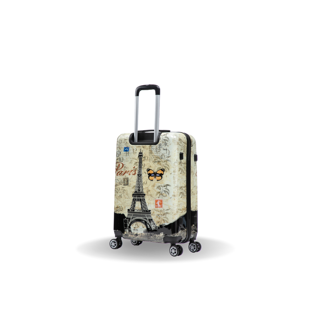 InUSA Prints 24" Hardside Spinner Checked Suitcase