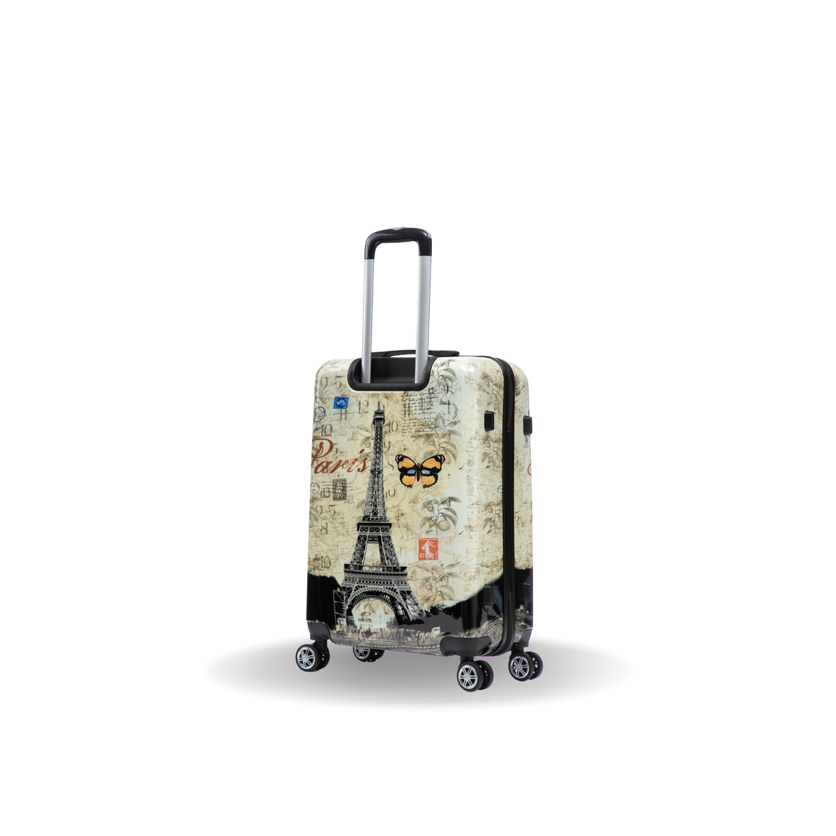 InUSA Prints 24" Hardside Spinner Checked Suitcase