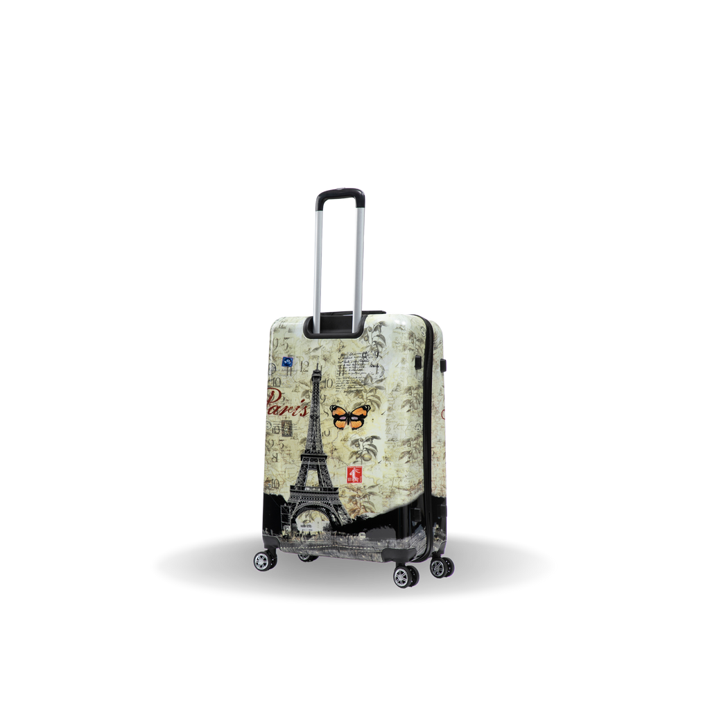 InUSA Prints 28-Inch Hardside Checked Suitcase