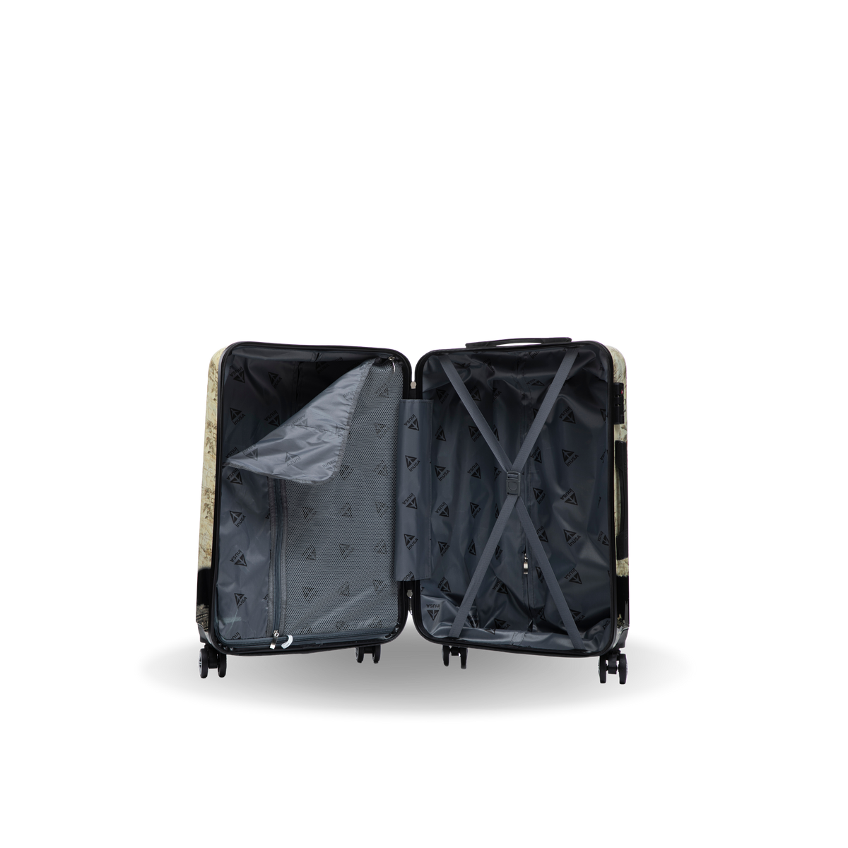InUSA Prints 28-Inch Hardside Checked Suitcase