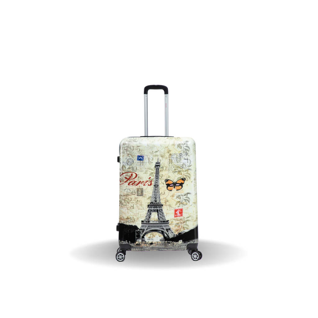 InUSA Prints 28-Inch Hardside Checked Suitcase