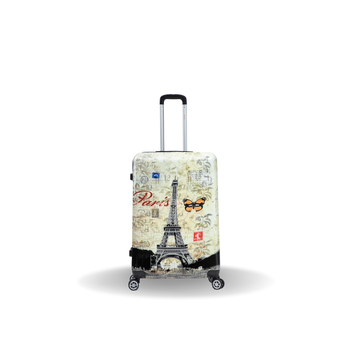 InUSA Prints 28-Inch Hardside Checked Suitcase