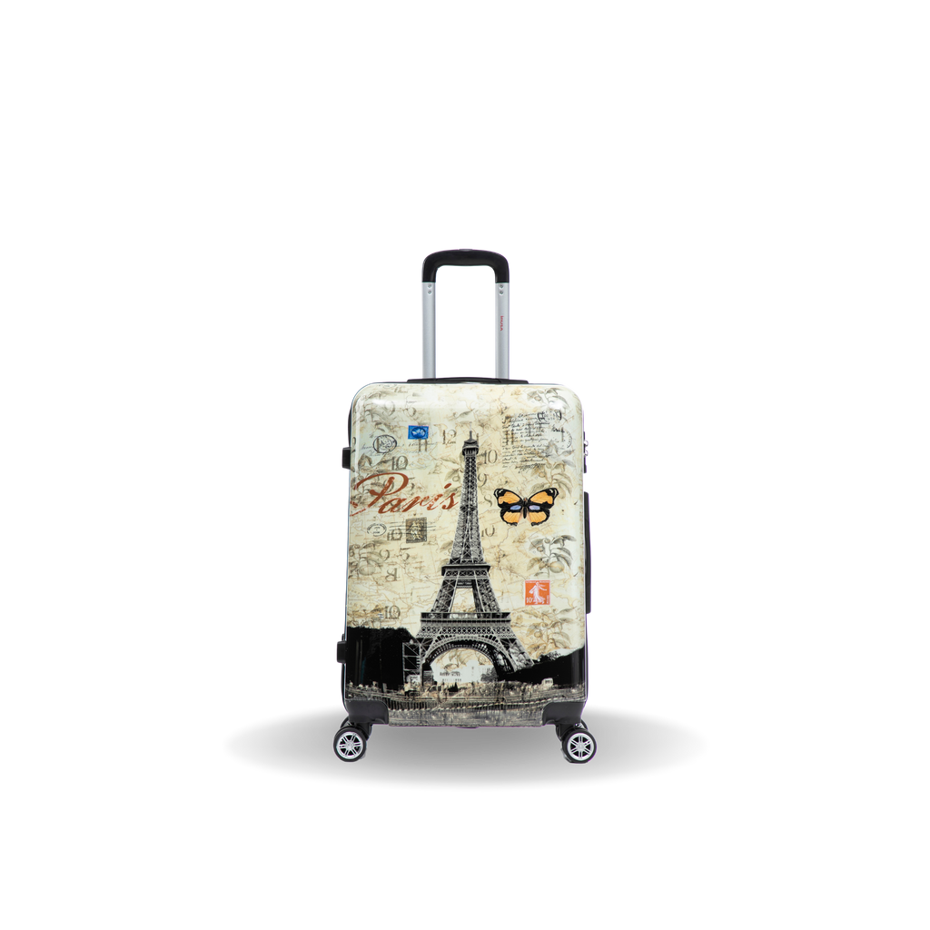 InUSA Prints 24" Hardside Spinner Checked Suitcase