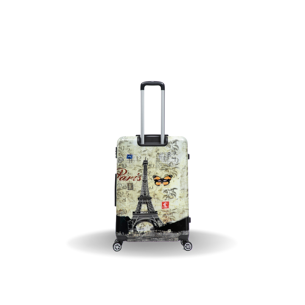 InUSA Prints 28-Inch Hardside Checked Suitcase