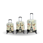 InUSA Prints 3-Piece Hardside Spinner Luggage Set