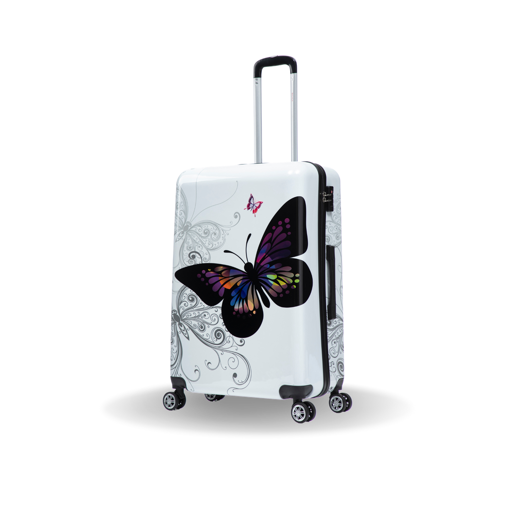 InUSA Prints 28-Inch Hardside Checked Suitcase