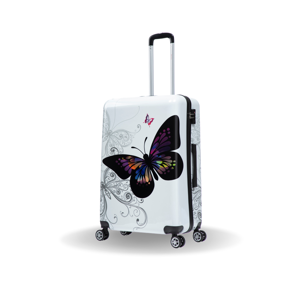 InUSA Prints 28-Inch Hardside Checked Suitcase