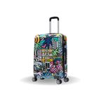 InUSA Prints 24" Hardside Spinner Checked Suitcase