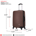 InUSA Royal 2-Piece Hardside Spinner Luggage Set