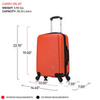 InUSA Royal 2-Piece Hardside Spinner Luggage Set