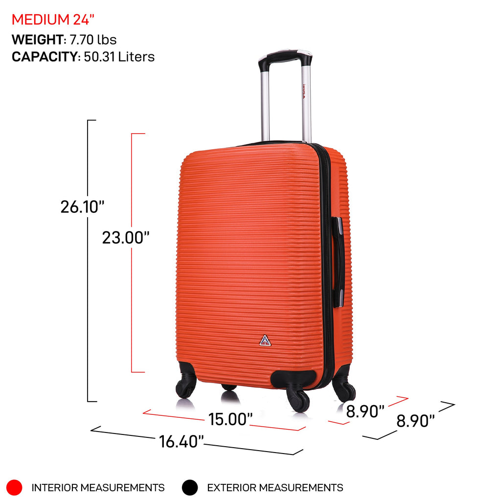 InUSA Royal 2-Piece Hardside Spinner Luggage Set