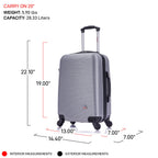 InUSA Royal 2-Piece Hardside Spinner Luggage Set