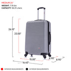 InUSA Royal 2-Piece Hardside Spinner Luggage Set