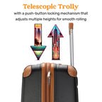Travellty Collins 3-Piece Expandable Polycarbonate Luggage Set